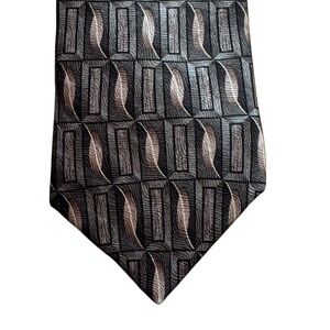 Haggar Brown and Tan Silk Tie Accessories